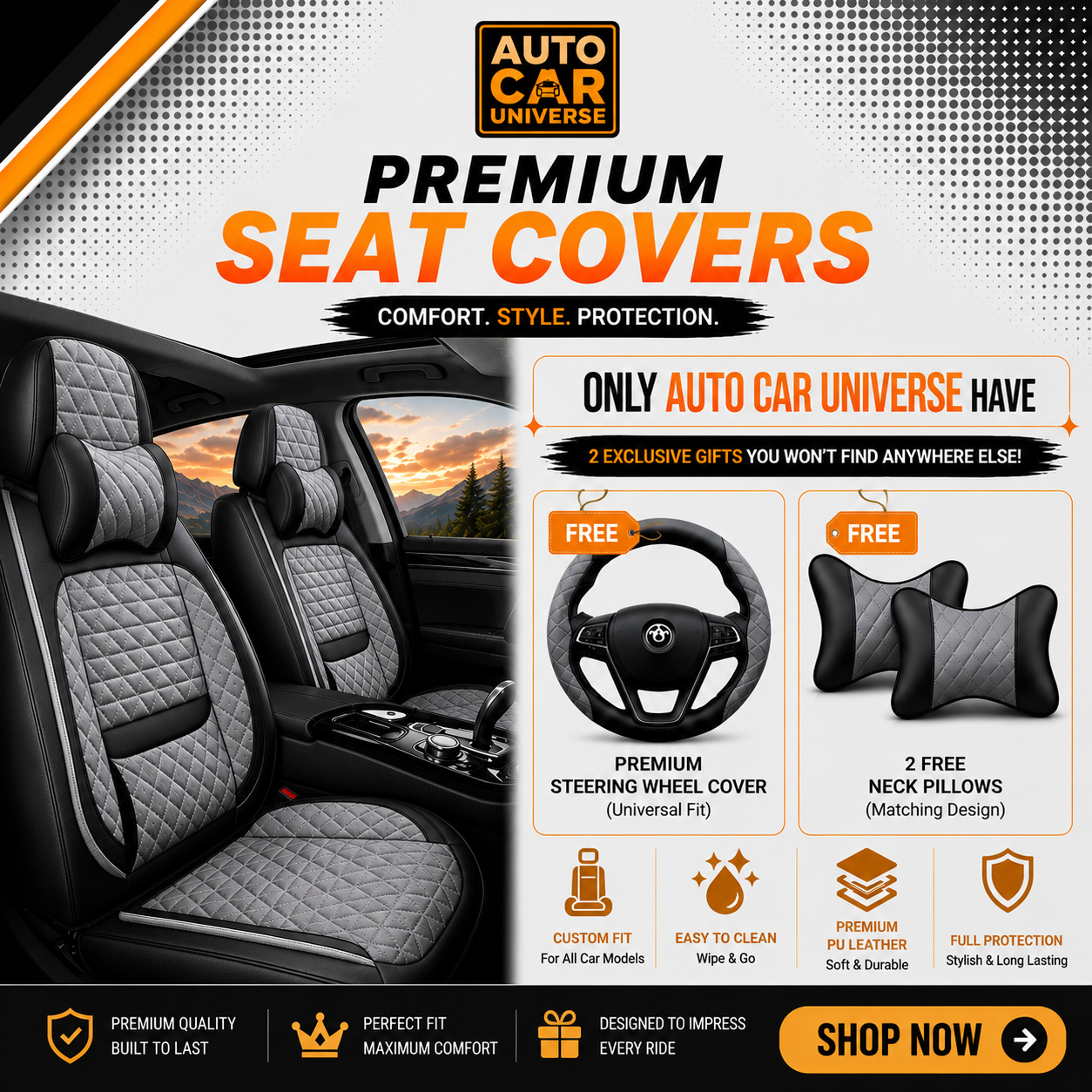 Custom-Fit Car Seat Covers: Upgrade Your Ride with Comfort, Protection & Style